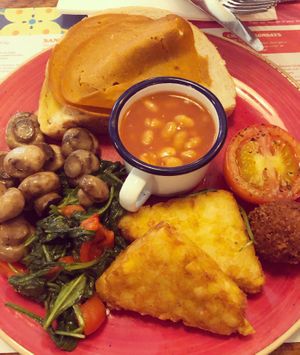 Vegan breakfast  at Lounges - Ludo Lounge in Bournemouth