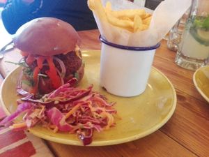 Vegan falafel burger at Lounges - Arco Lounge in Birmingham