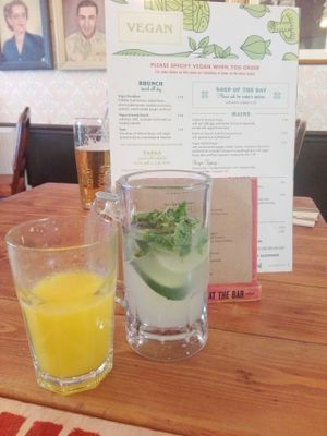 Mint and lemon juice plus freshly squeezed orange juice! at Lounges - Arco Lounge in Birmingham