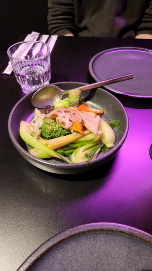 Wok greens at Mr Wabi in Brisbane