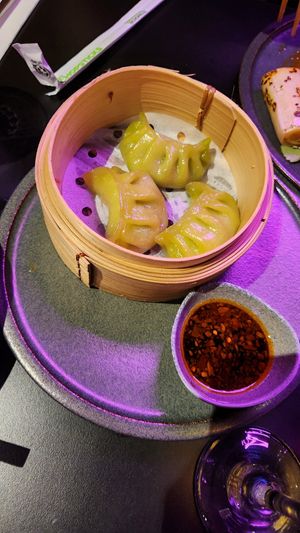 Veggie dumplings at Mr Wabi in Brisbane