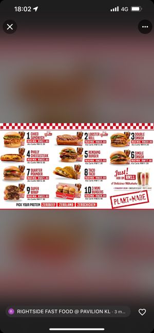   at Rightside Fast Food - Pavilion KL in Kuala Lumpur