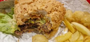 Double smash burger at Rightside Fast Food - Pavilion KL in Kuala Lumpur