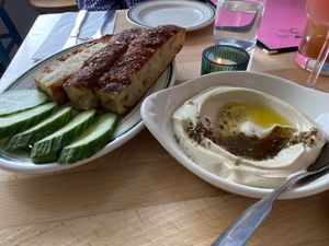 Ramp hummus  at Fancy's in Burlington