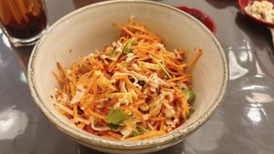 tofu salad  at Potayski Friends & Izakaya in Bishkek