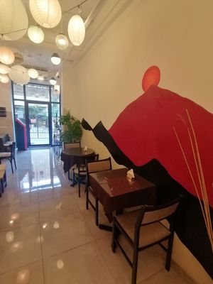 Modern decor and atmosphere at Potayski Friends & Izakaya in Bishkek