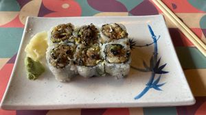 Mushroom dish. Pretty good but not as good as the sprouts    at Hojoko in Boston