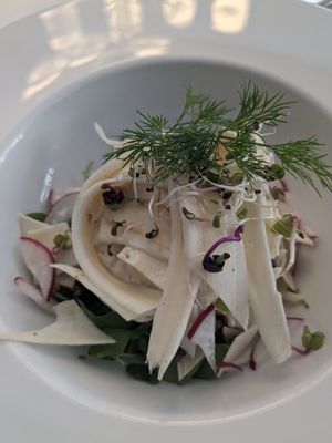 Parsley root & sesame mouse (16.-) at Blausee Hotel & Spa in Bern