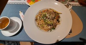 Yaki Udon Noodle at Ojas Plant Based in Sault Ste Marie