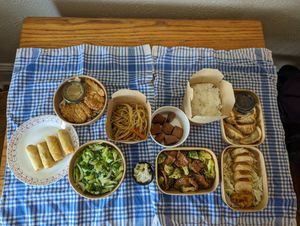 Chuang Yi Bentos feast! at Chuang Yi Bentos (CY Bentos) in St Louis