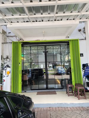 The door at Vegan Family in Banten