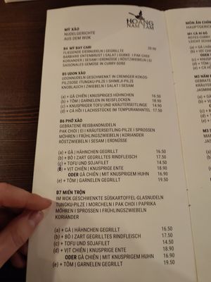 Hauptspeisen at Hoang58  in Chemnitz