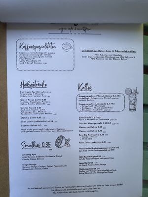 Menu page 2/2  at Vegan Backyard in Berlin