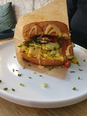 (v)eggplant sandwich at Vegan Backyard in Berlin
