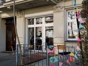 Outside of Vegan Backyard at Vegan Backyard in Berlin