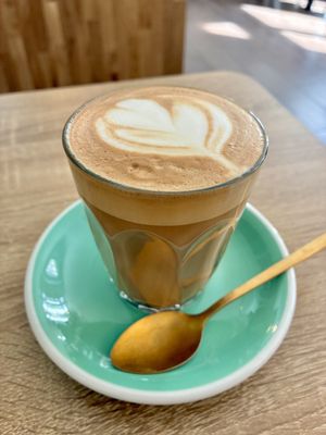 Flat White  at Vegan Backyard in Berlin