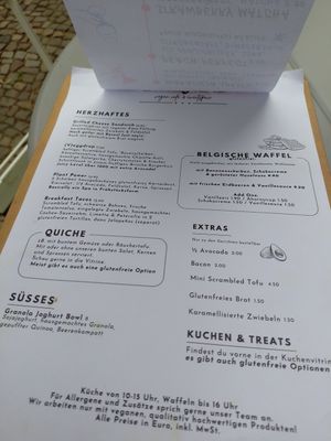 Karte at Vegan Backyard in Berlin