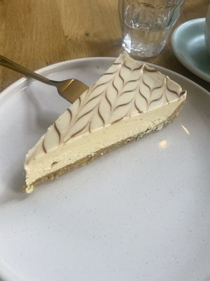 Pistachio cheesecake  at Vegan Backyard in Berlin