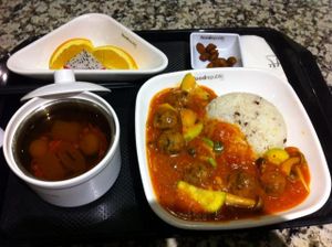 Mixed tofu balls with fresh tomato soup, ¥35 at Yi Tian Yi Su - Taiguhui in Guangzhou