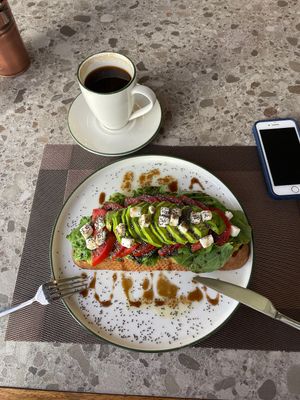 Avocado Tartine  at Eathica Eatery in Ankara