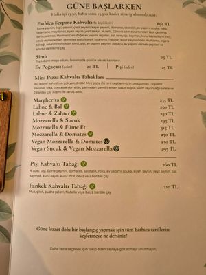 Nice vegan pizza options at Eathica Eatery in Ankara