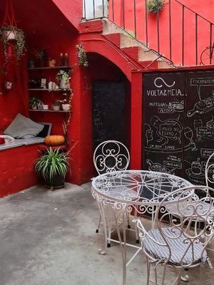 Inside - the patio. at Volta e Meia in Figueira Da Foz