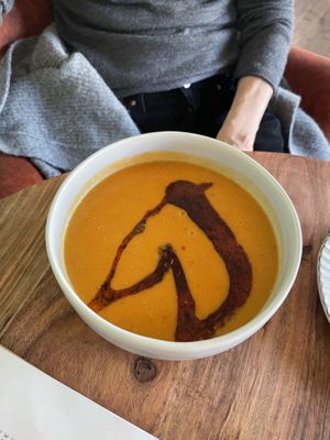 Turkish lentil soup 🥣   at Café Wolke in Frankfurt