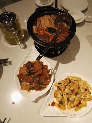 Menu is on a tablet at Bao Xiang Chu in Guangzhou