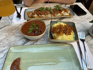 Dumplings and bean ragout 👌🏻  at Jawed's Remise in Luebeck