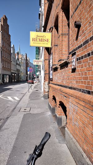 Entrance at Jawed's Remise in Luebeck