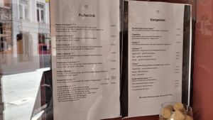 Menu at Jawed's Remise in Luebeck