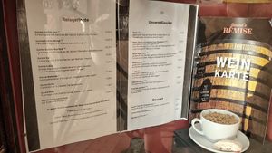 Menu at Jawed's Remise in Luebeck