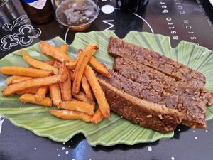 Vegan ribs - delicious! at BURGERSTARS in Fuerteventura