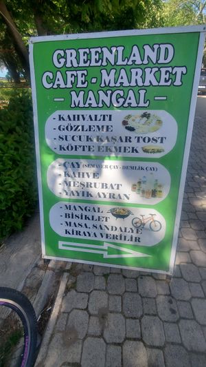 Menu: ask for vegan choices at Greenland Cafe-Çay BAHÇESİ in Isparta