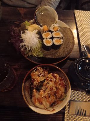 Schmacki schmacki Abendessen at House of Vegan in Leipzig