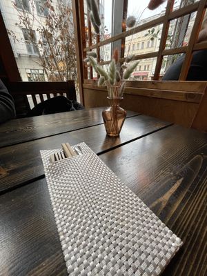 Table  at House of Vegan in Leipzig