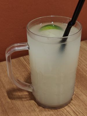 fresh lime juice  at Paakashala - Little India in Central Singapore