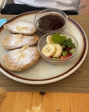 Vegan pancakes   at Santé in Mallorca
