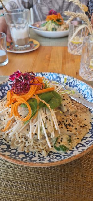 Asian noodles at Santé in Mallorca