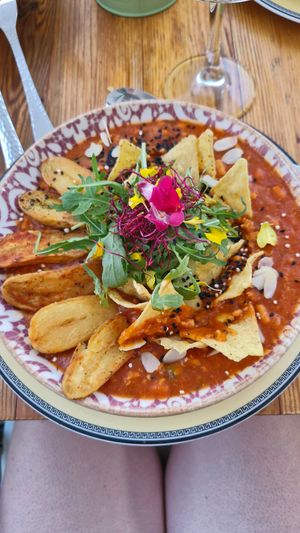 Chili sin carne, vegan at Santé in Mallorca