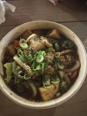 Tofu Udon (ask to be made vegan)  at Howzit Eh! in Kihei