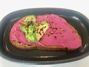 Beetroot avocado toast at Circle Cafe - Mirdif in Dubai