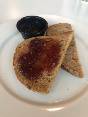 Jam and toast at Circle Cafe - Mirdif in Dubai