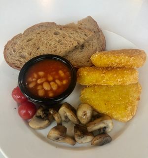 Vegan English breakfast  at Circle Cafe - Mirdif in Dubai