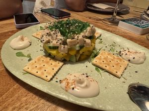 Tartar vegano de heura  at Katoa in Roquetas De Mar