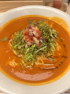 Mmmmm looking good !!  at Yuniwa Vege Ramen in Osaka