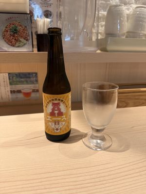 Organic Beer  at Yuniwa Vege Ramen in Osaka