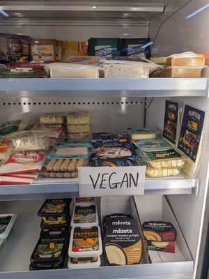 Cheese and sandwich fillers at Super Kathy Supermarkt in Corfu
