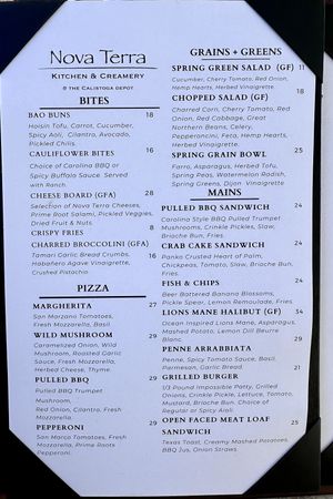   at Nova Terra Kitchen & Creamery in Sebastopol