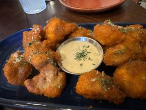 Cauliflower bites   at Nova Terra Kitchen & Creamery in Sebastopol